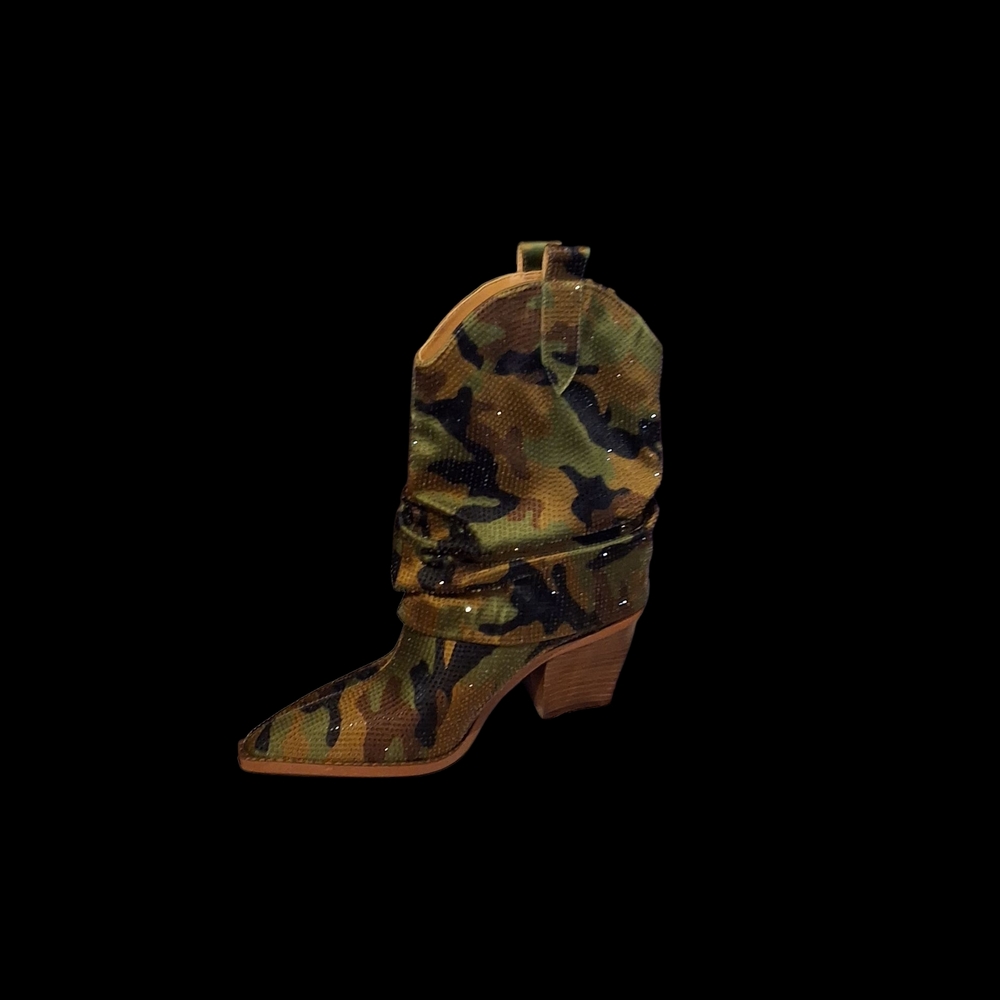 Jessica Simpson Camouflage Heeled Boots